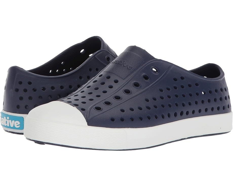 

Детские кроссовки Native Shoes Jefferson (Little Kid/Big Kid) Native Shoes Kids, Regatta Blue/Shell White