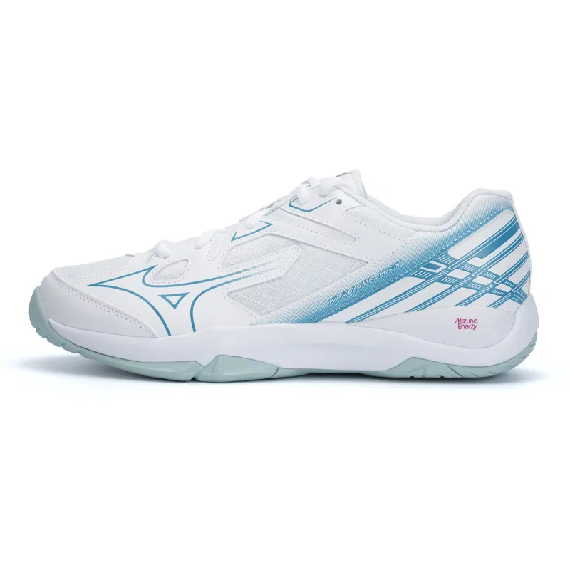 Кроссовки для бадминтона бело-синие Mizuno Snow Crystal Blue