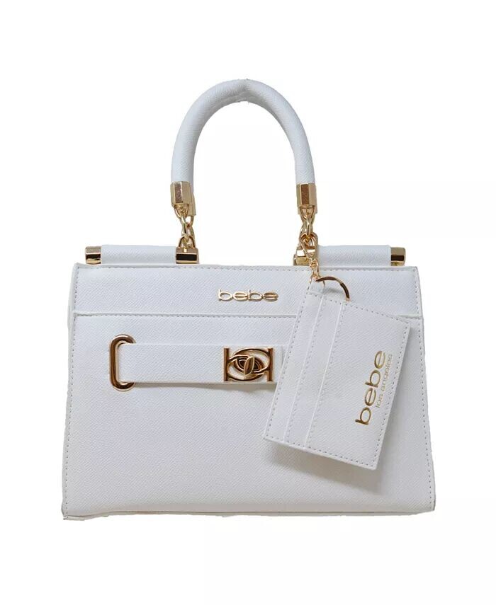 

Стеганая сумка-саквояж Alex с визитницей Bebe, белый