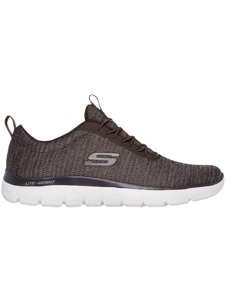 Кроссовки женские Skechers Summits текстильные, коричневый — фото 2