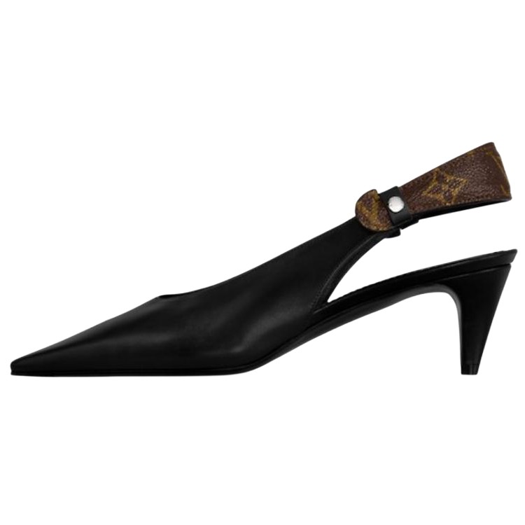 LOUIS VUITTON Туфли на высоком каблуке Legacy Cone Heel 5,5 см, женские, черные
