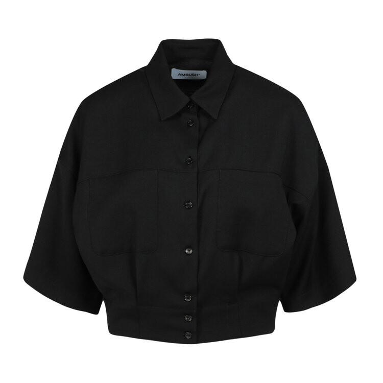

Рубашка Ambush Cropped Short-Sleeve Shirt, черный