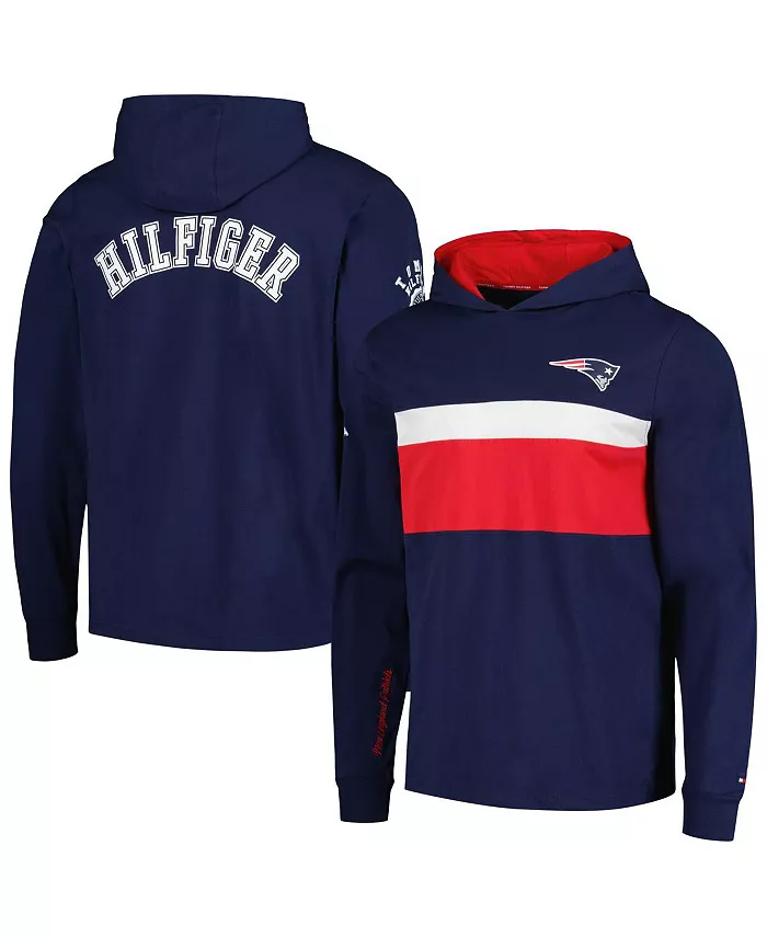 

Мужская синяя толстовка с длинным рукавом New England Patriots Morgan Tommy Hilfiger
