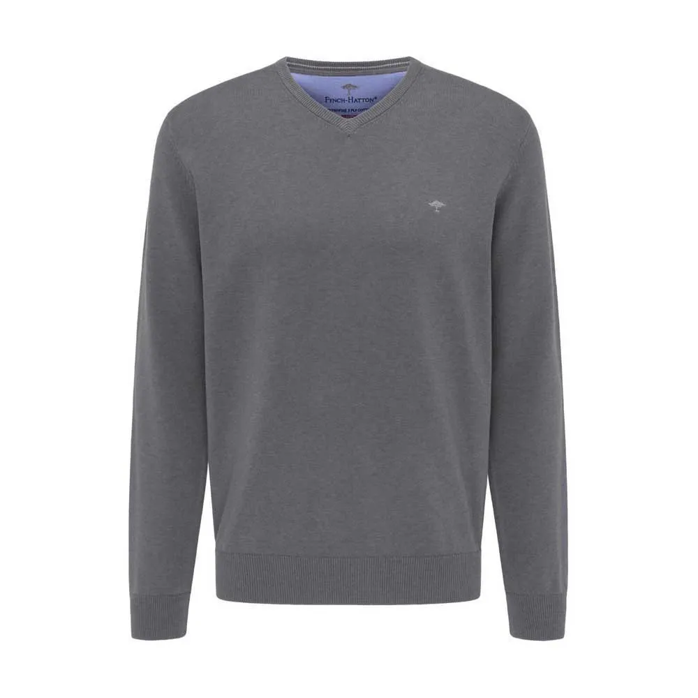 

Свитер Fynch Hatton SFPK211 V Neck, серый