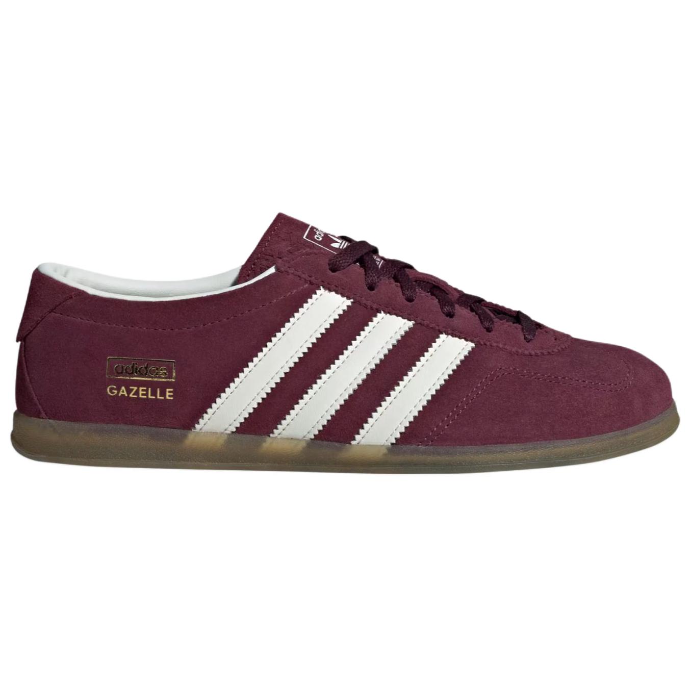 Adidas Originals GAZELLE Abrasion Resistant низкие кроссовки для скейтбординга унисекс бордовый белый — фото 3