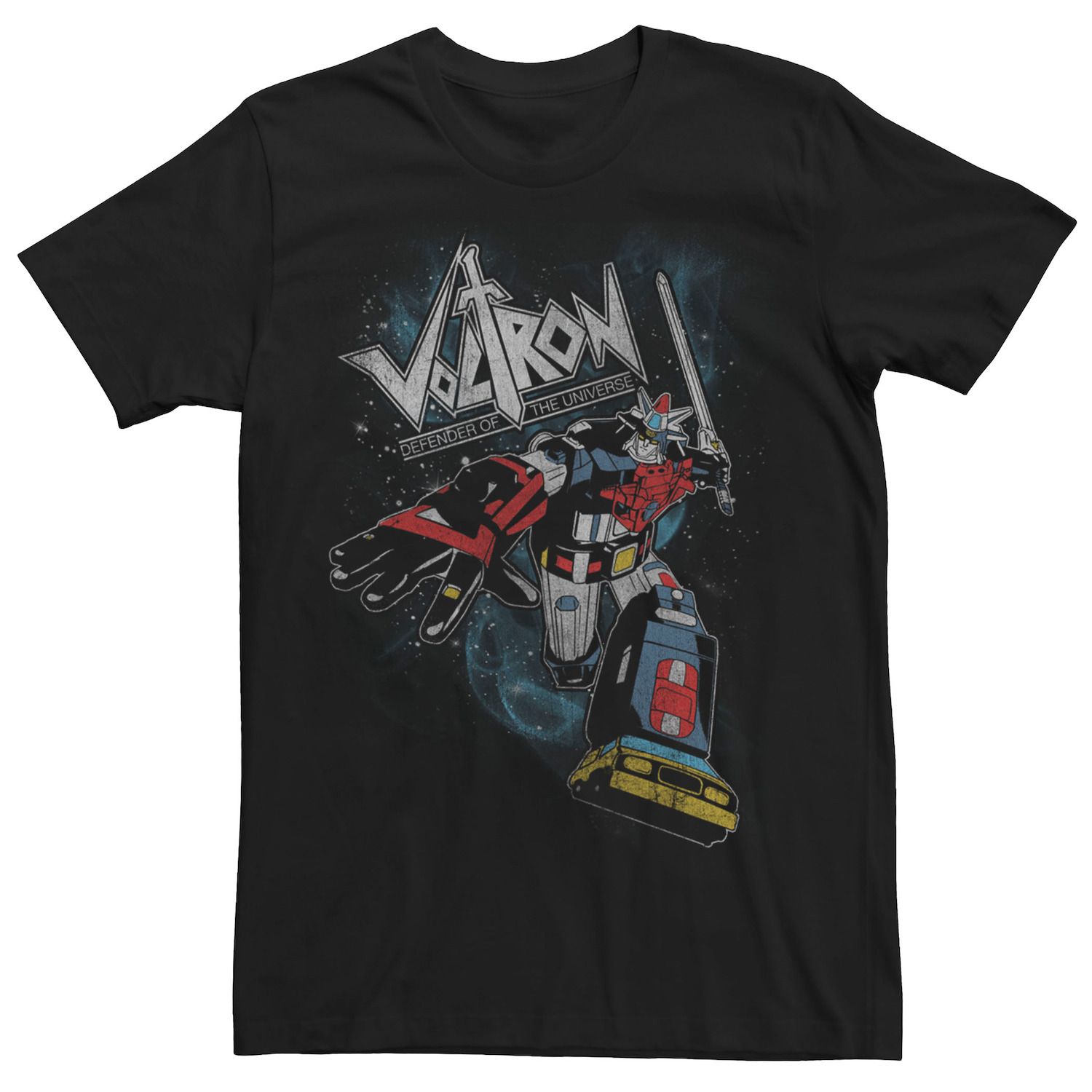 

Мужская Voltron: боевая футболка Retro Defender Licensed Character