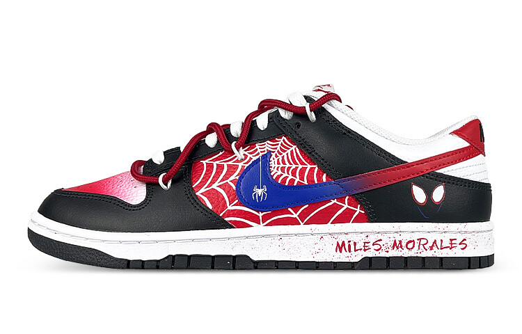 

Кроссовки Nike Dunk Skateboard Shoes Men Low-Top Black White Red/Blue