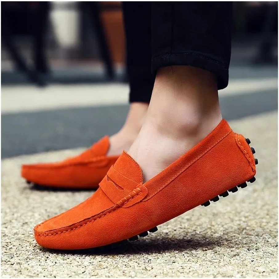 Мокасины мужские на резиновой подошве, Orange TEDALIHAO — фото 3