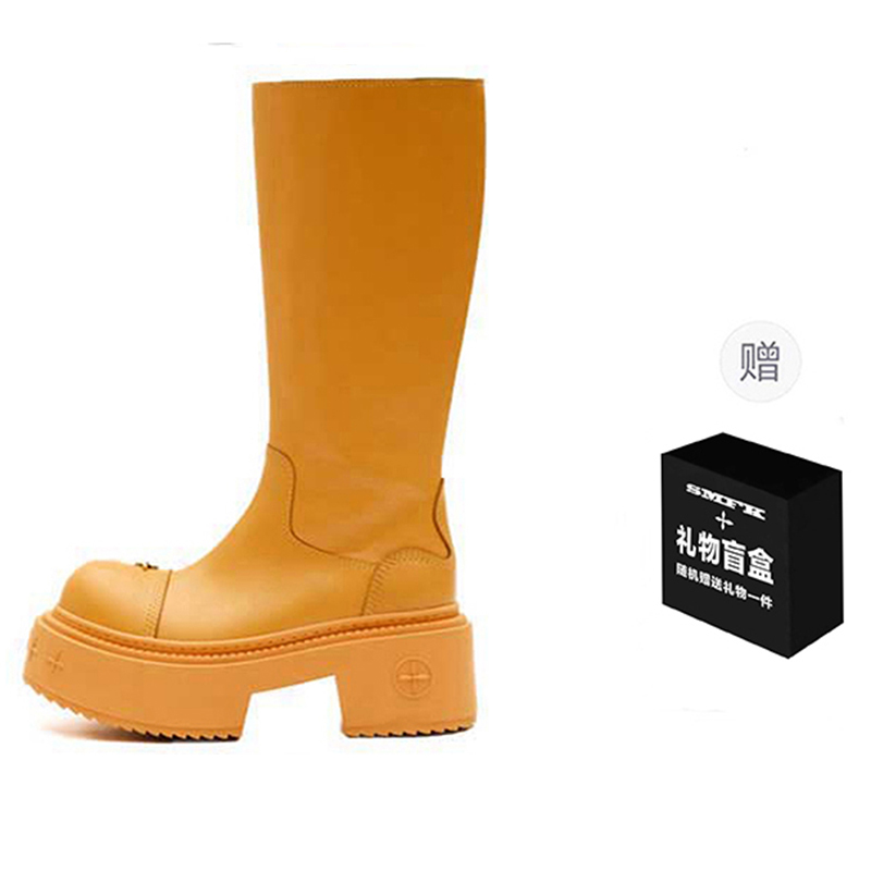 Сапоги женские 7 см SMFK, Ginger Yellow