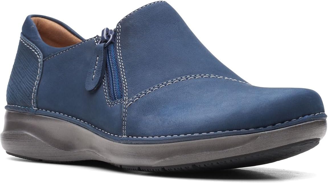 Мужские ботинки Clarks Appley на молнии, Navy Nubuck — фото 3
