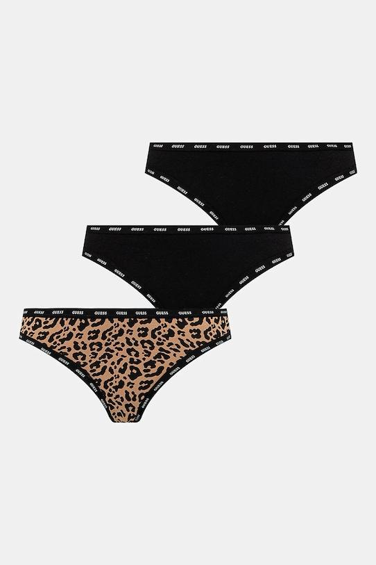 

Три пары стрингов Guess, черный