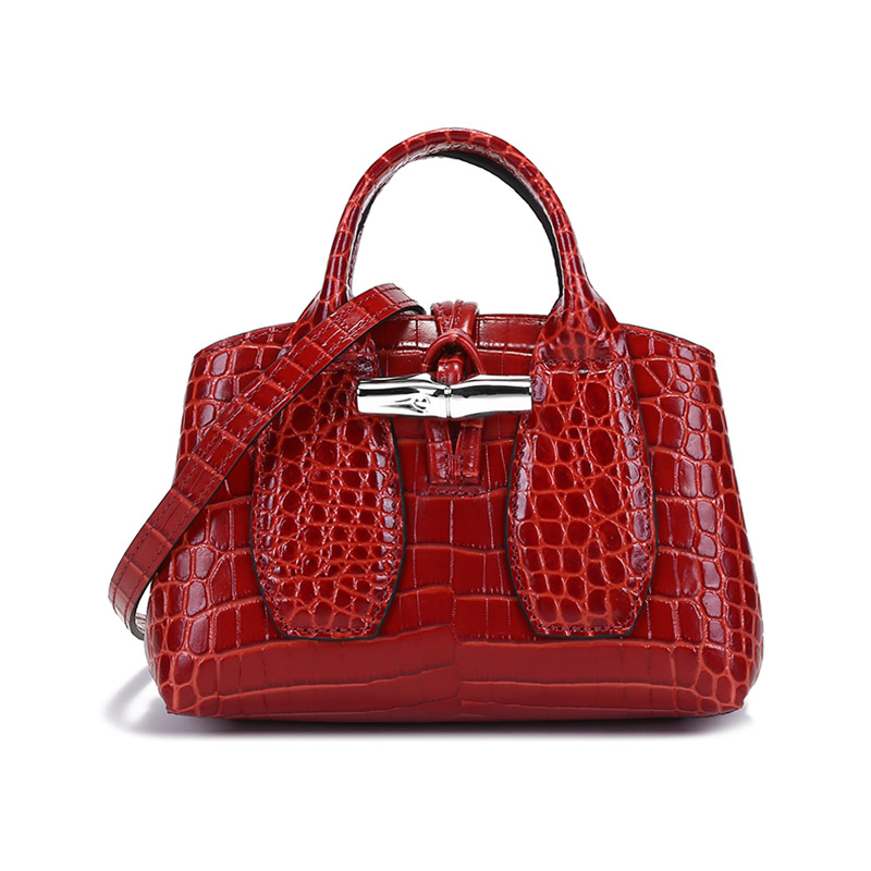 

LONGCHAMP Женская сумка из кожи коровы розо апельсинового цвета