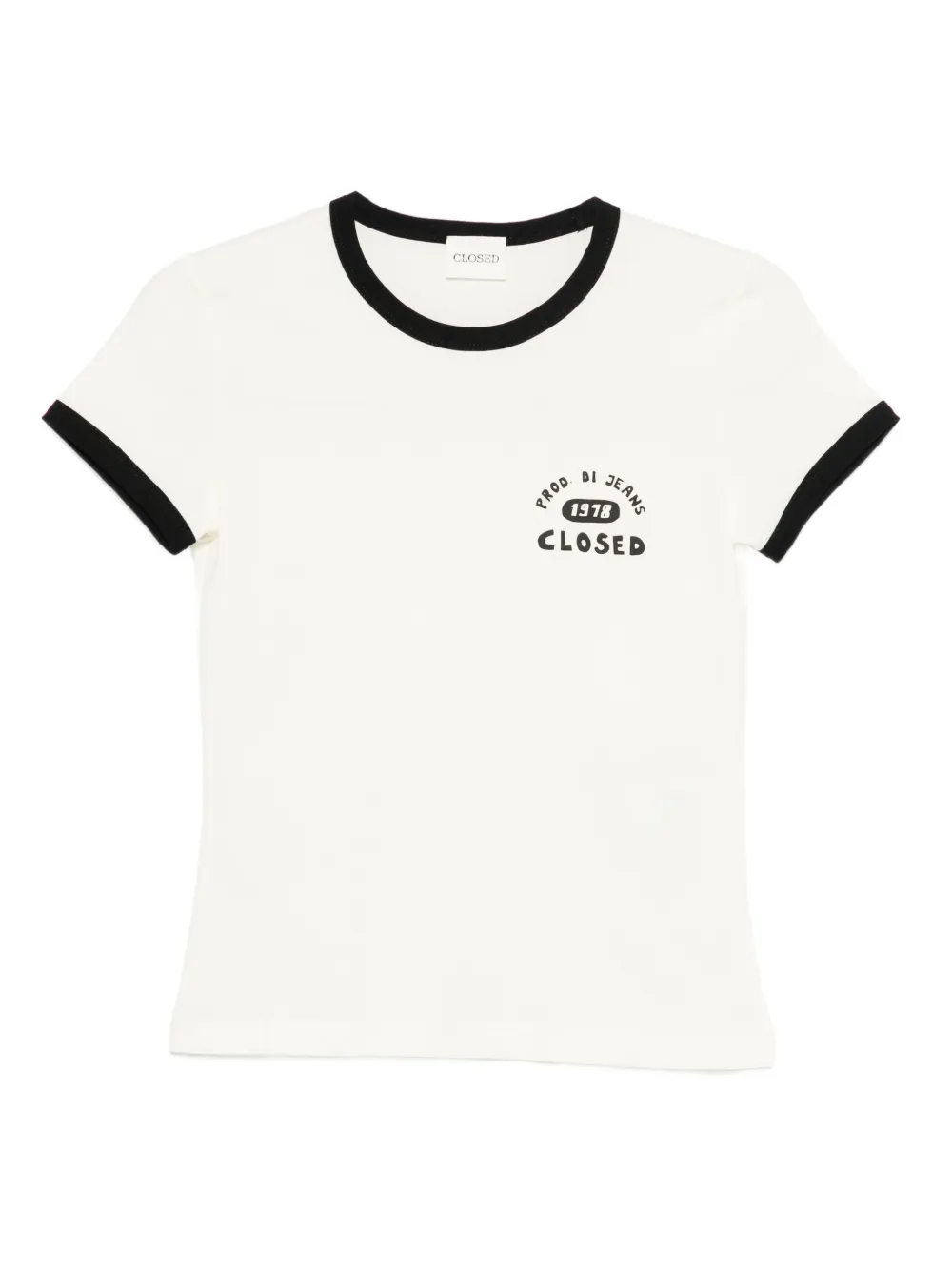 

Футболка с контрастной отделкой Closed, нейтральный