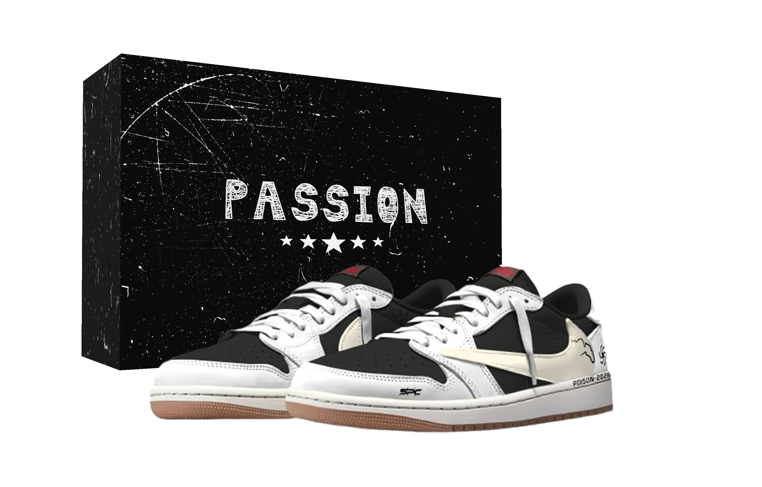 

Jordan Кроссовки Travis Scott x Air 1 Cool Black Hook Travis Scott X AJ1 Low Cushioning Low top Vintage Basketball