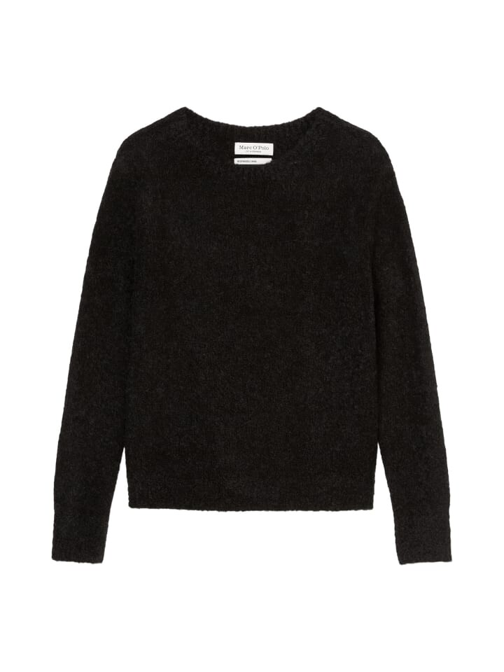 

Пуловер Marc O'Polo Bouclé regular, черный