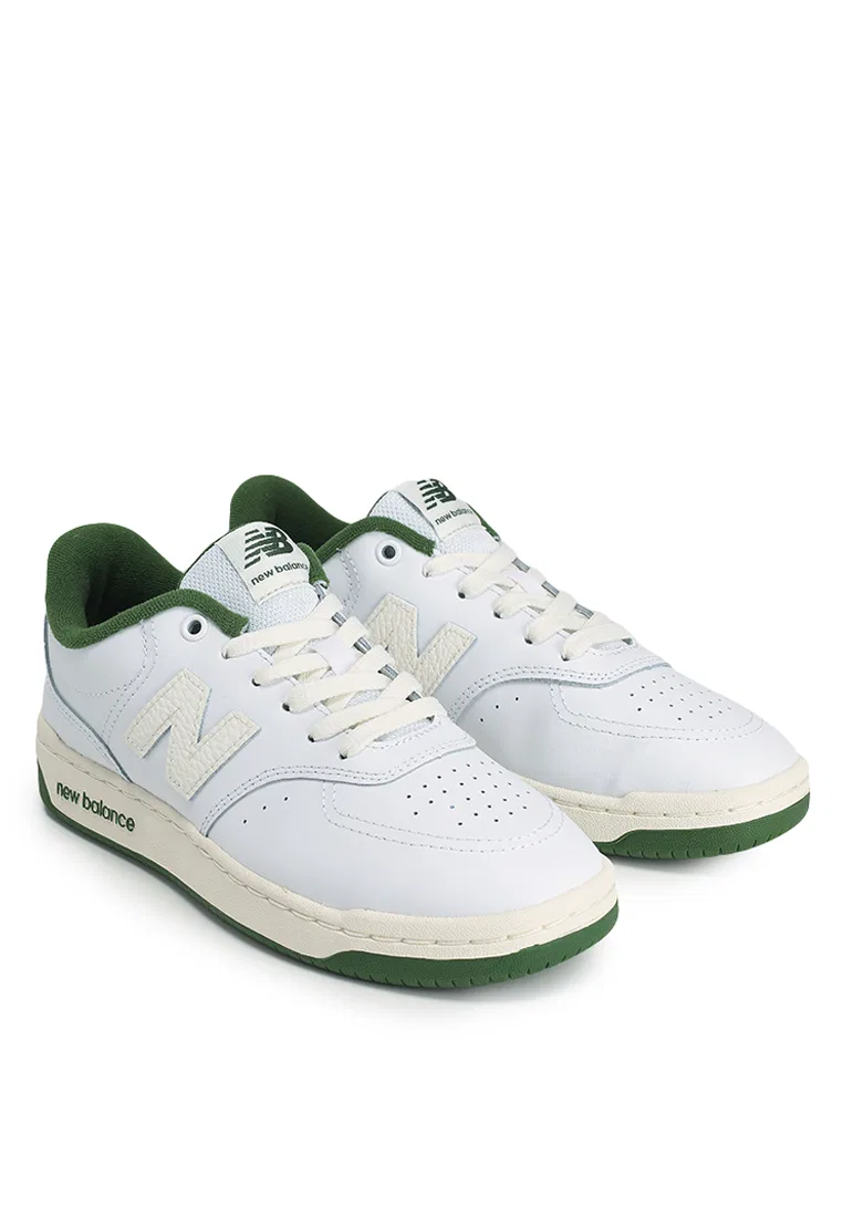 Кроссовки классические, BB80, Lifestyle New Balance, белый/зеленый — фото 2