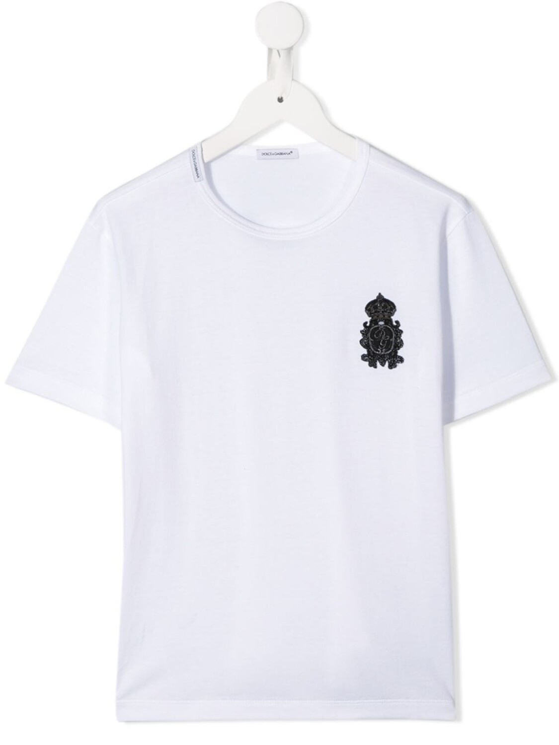 

Dolce & Gabbana футболка с нашивкой DG, белый