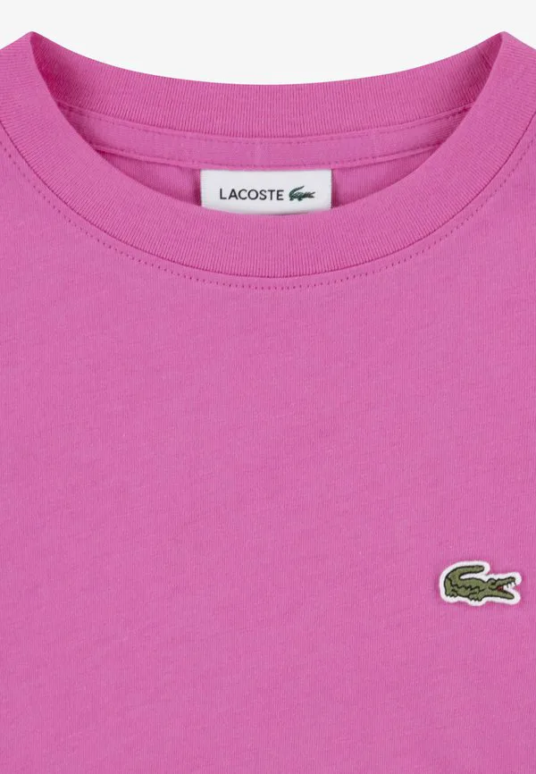 Базовая футболка унисекс core tee Lacoste, Fushia — фото 3