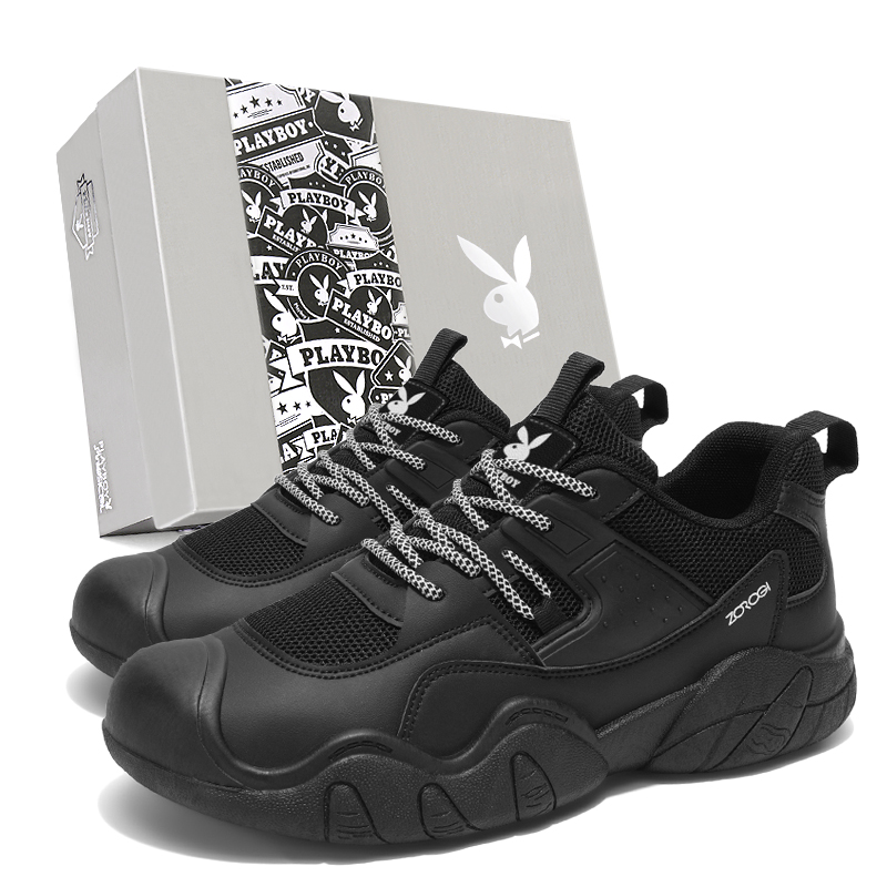 

Низкие повседневные туфли мужские Playboy, Black Sand (Black)