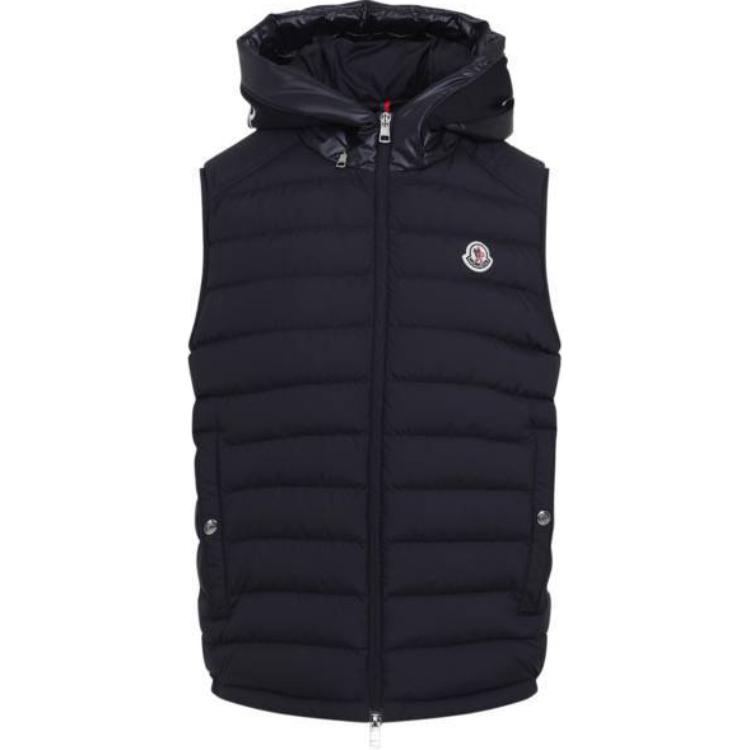 

Moncler Буржет Жилет с капюшоном на пуху, Black