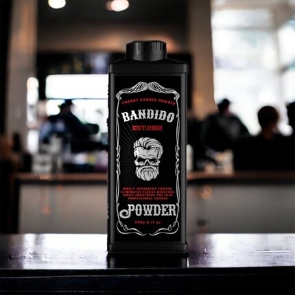 Bandido Luxury Barber Powder, увлажняющая, разглаживающая, против раздражения, профессиональная пудра для тела, 260 г — фото 3
