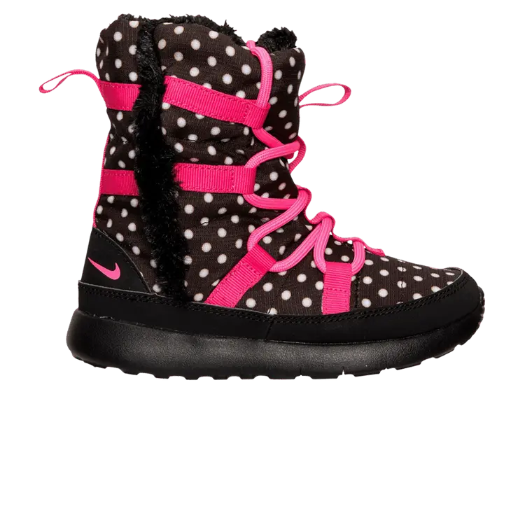 

Кроссовки Nike Roshe One High Print PS 'Black Polka Dots', черный