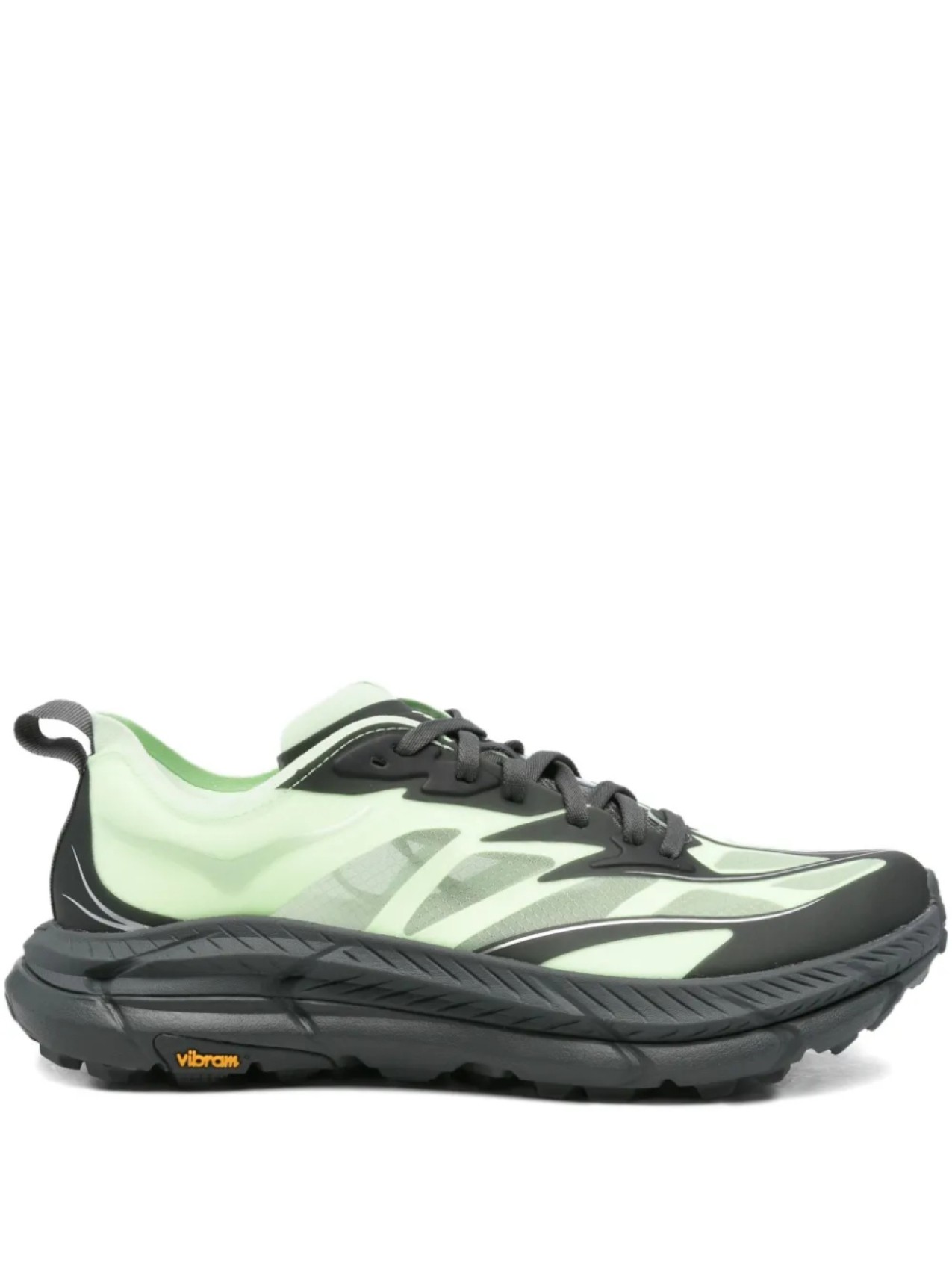 

Кроссовки HOKA Mafate Speed 4 Lite со шнуровкой и подошвой Vibram, зеленый