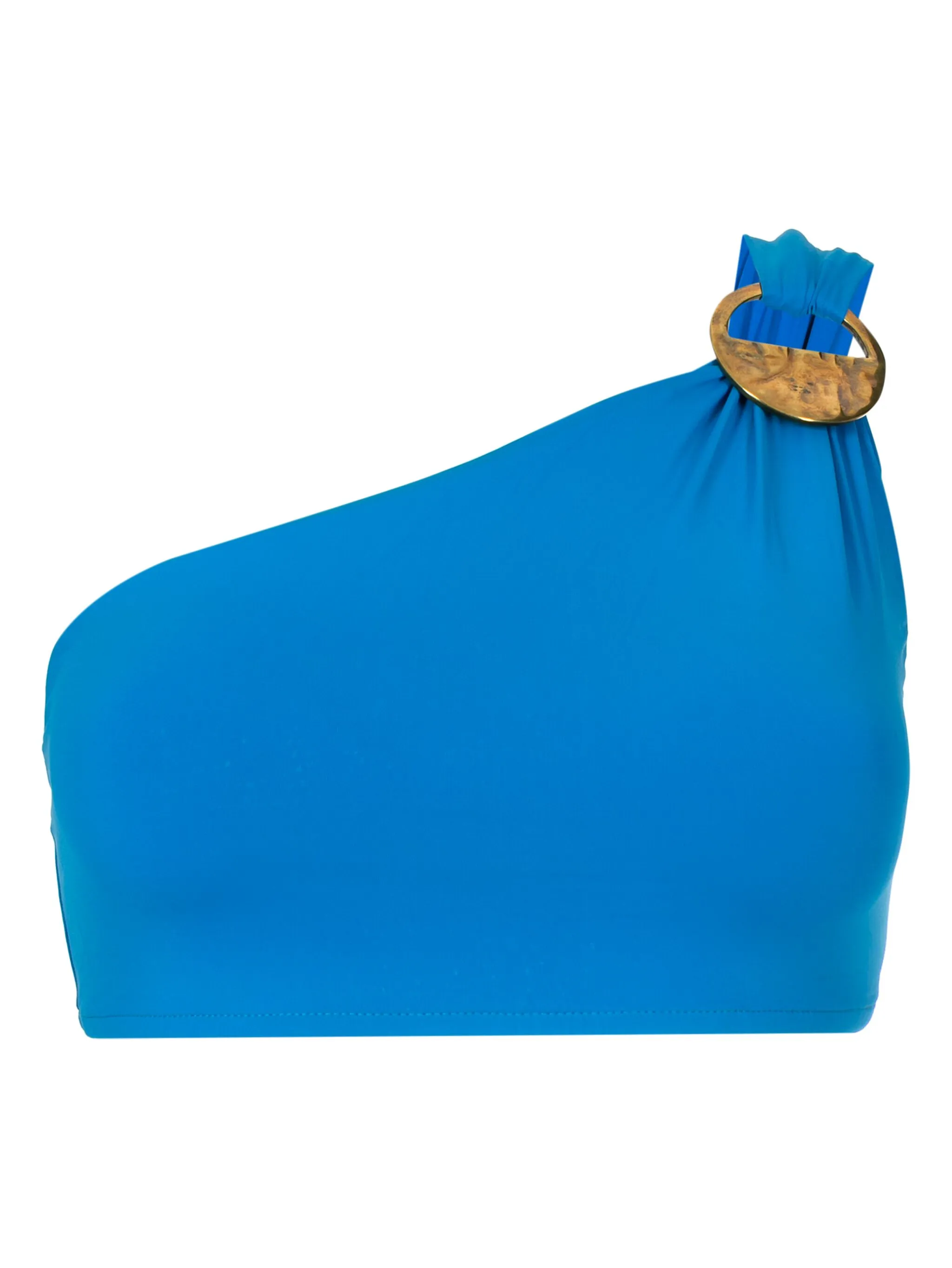 

Декорированный топ бикини на одно плечо Lenny Niemeyer, синий