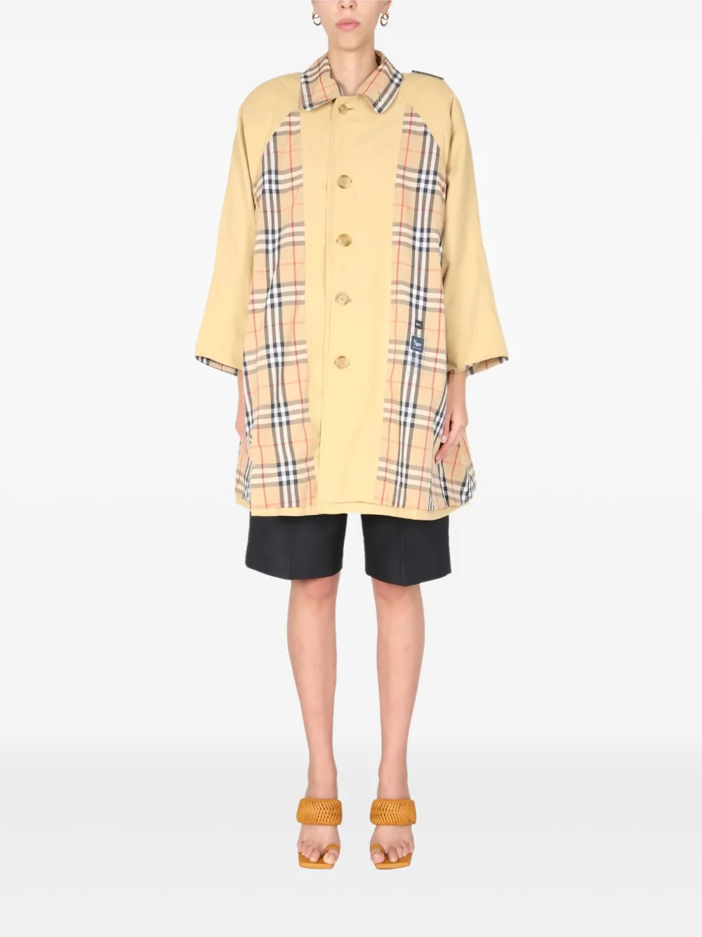 

Пальто в клетку 1/Off, нейтральный