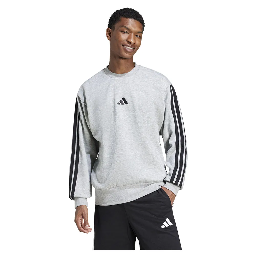 

Толстовка adidas Essentials 3 Stripes Fleece, серый