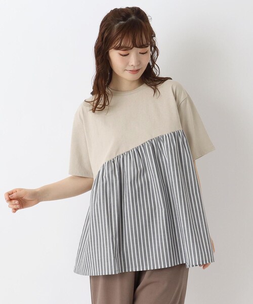 

Футболка из хлопкового трикотажа с рукавом 5/4 One'sterrace, серый