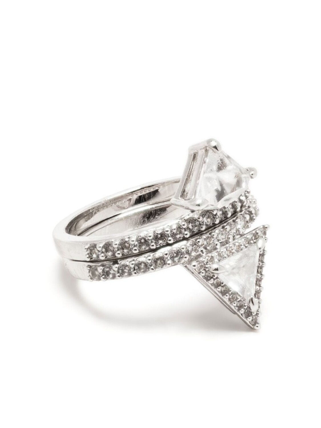 

Кольцо Ortyx с кристаллами Swarovski, серебряный