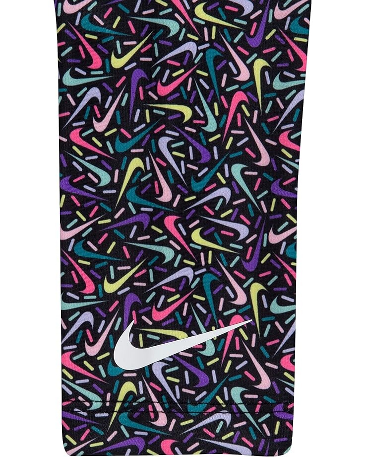 

Брюки Nike Swoosh Print Leggings, черный