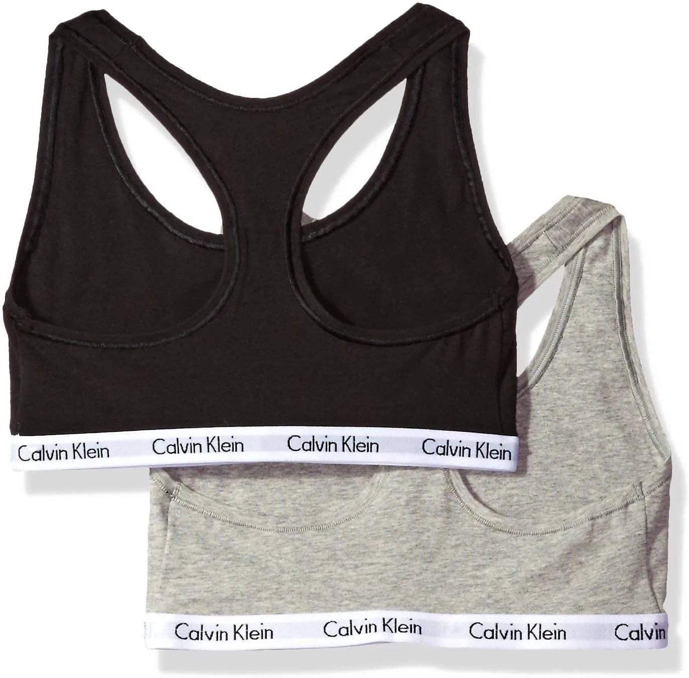 Бюстгальтер Calvin Klein Carousel Logo, Black/Grey Heather — фото 2