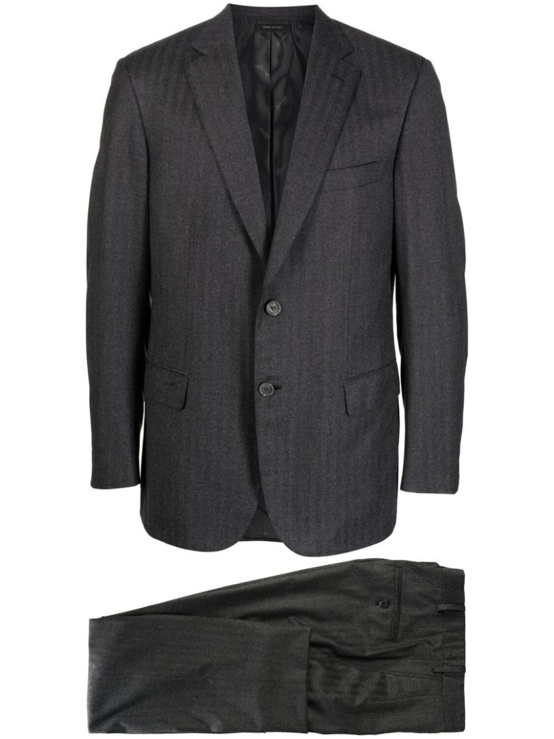 

Костюм-двойка Brunico с однобортным пиджаком Brioni, черный