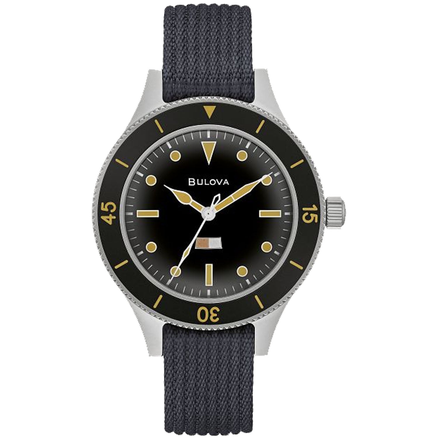 

Часы Bulova Men's Mil Ships с черным циферблатом