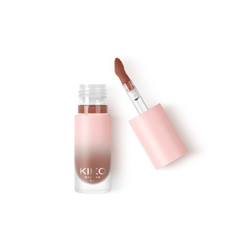 

Легкий туманный липкий бальзам для губ усиливающий цвет, не сушащий бархатистый легко растушевывающийся смягчающий естественный контур губ KIKO