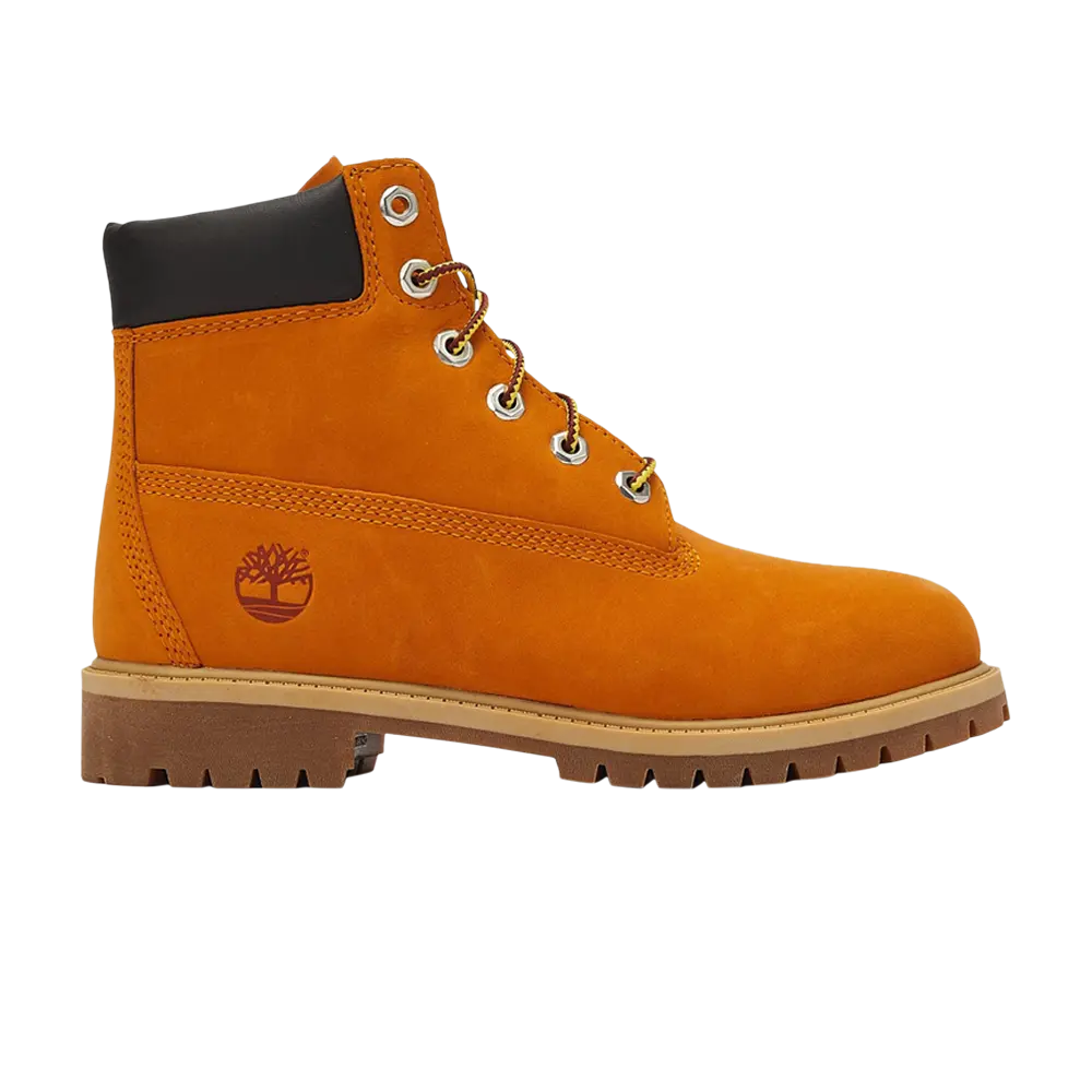 

6-дюймовые ботинки премиум-класса Junior Timberland, оранжевый