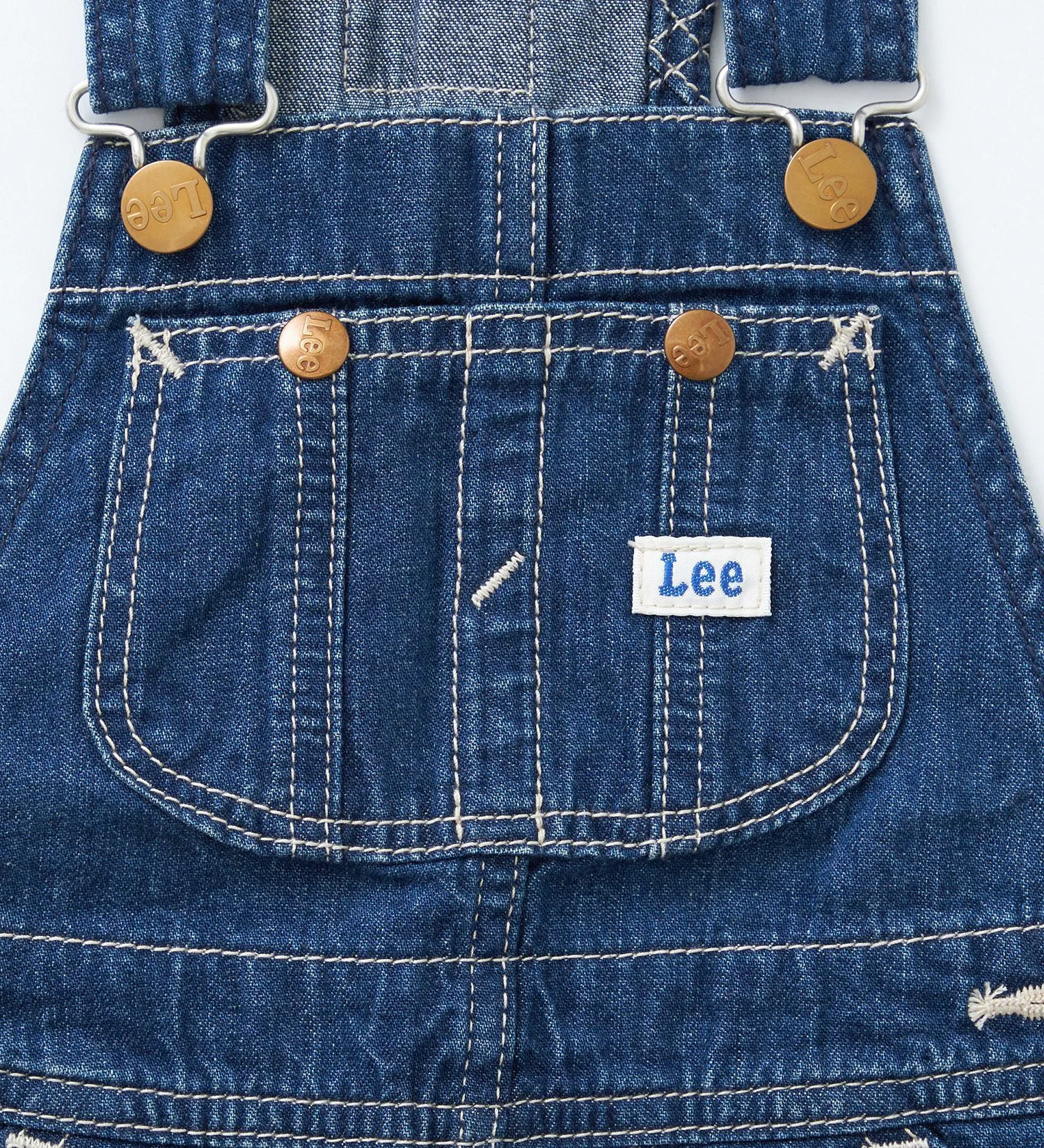 Детский комбинезон-юбка (80-100 см) - Высококачественный 100% хлопок. Lee, Medium blue — фото 3