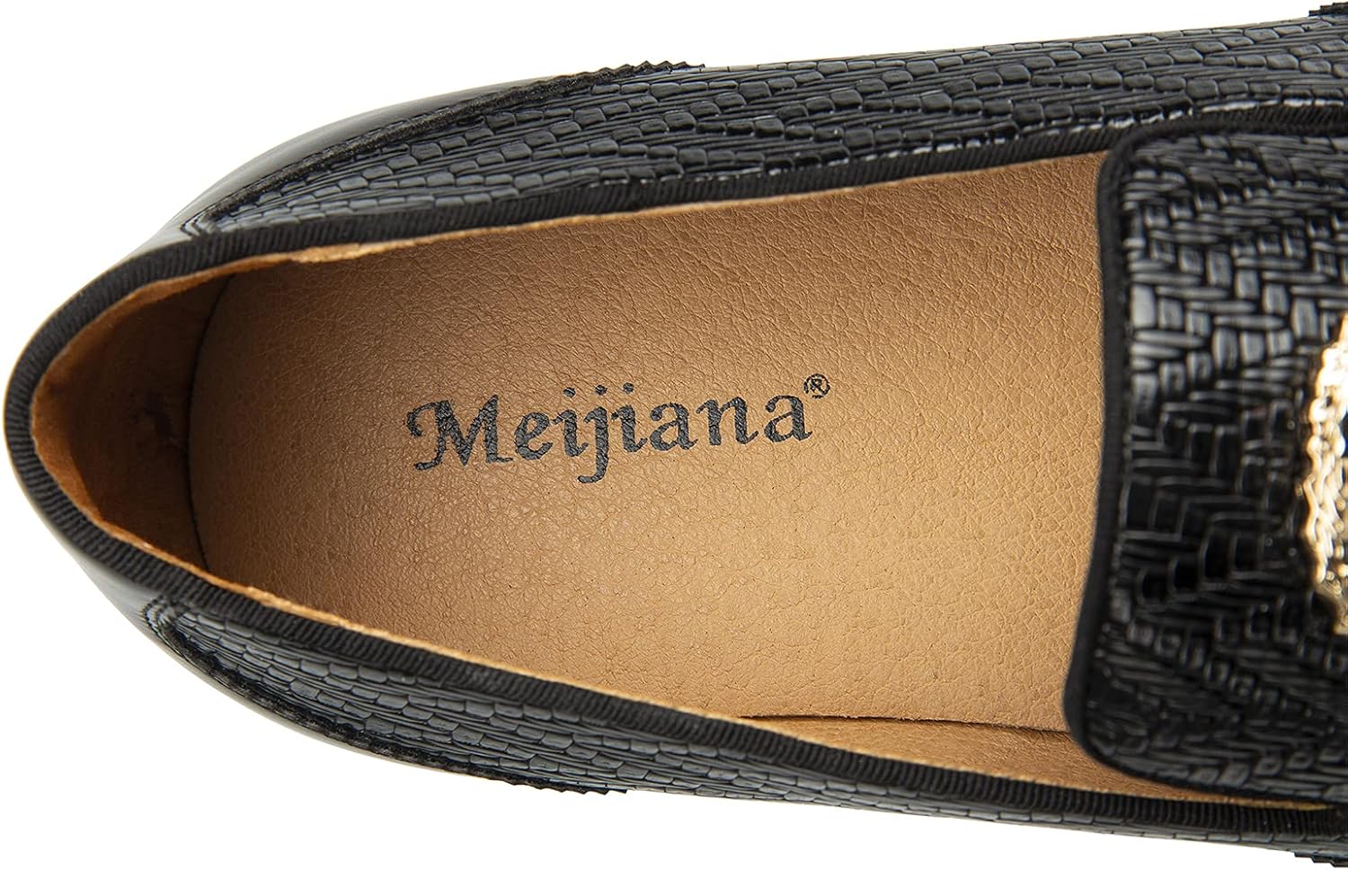 Мужские туфли Meijiana - черные замшевые лоферы с металлической пряжкой, резиновая подошва, модная повседневная одежда, идеально подходят для работы, вечеринки или дня рождения - стильные мужские классические туфли — фото 3