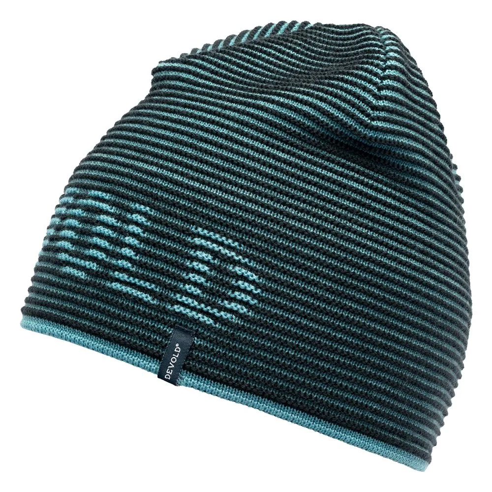 

Шапка DEVOLD OF NORWAY Rib Logo Merino, синий