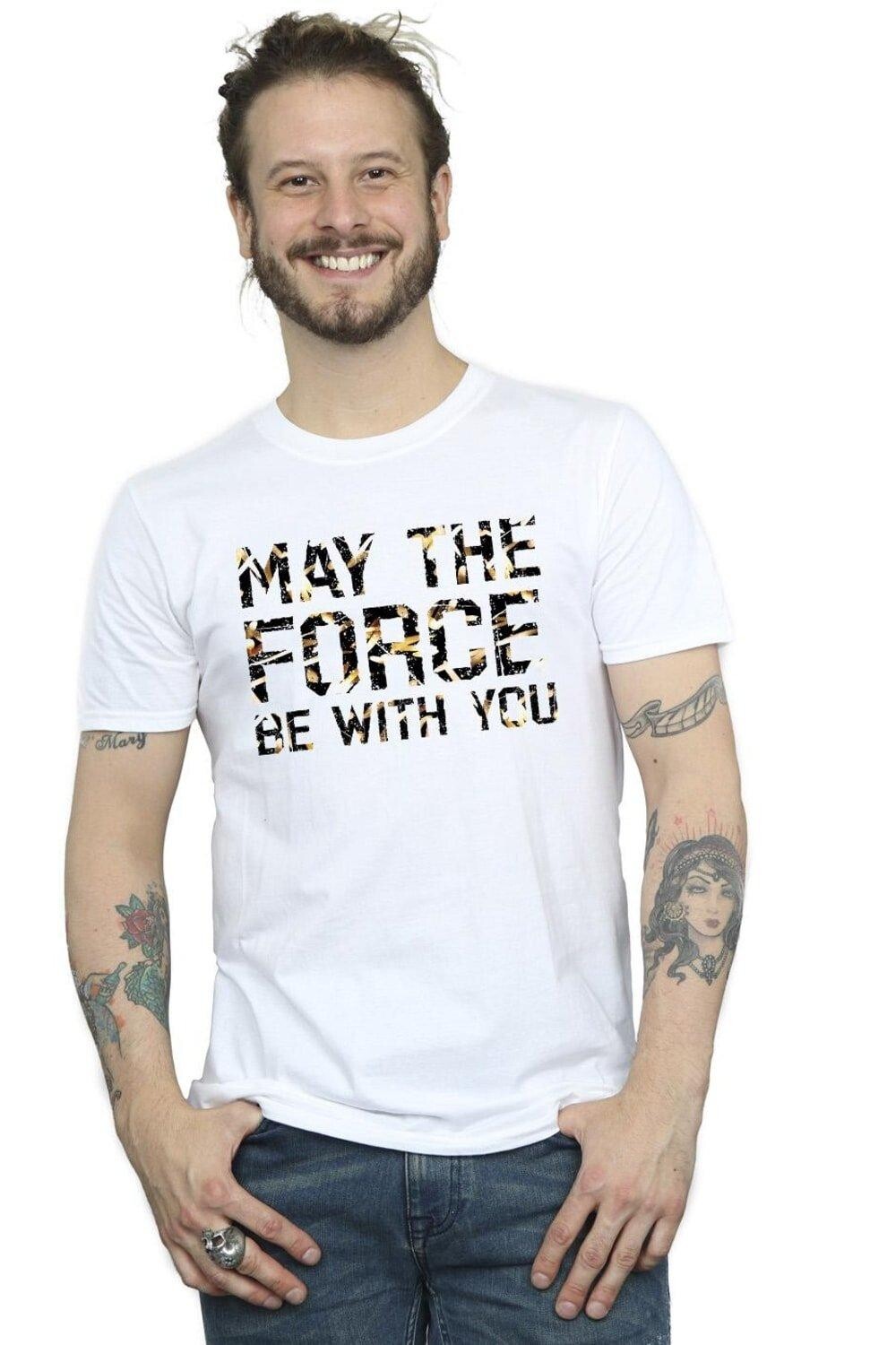 

Футболка May The Force Infill Star Wars, белый