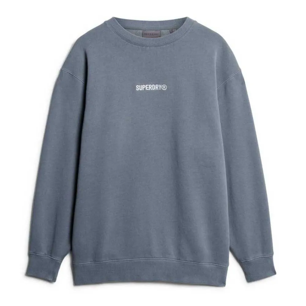 

Толстовка Superdry Micro Logo Graphic Loose, синий