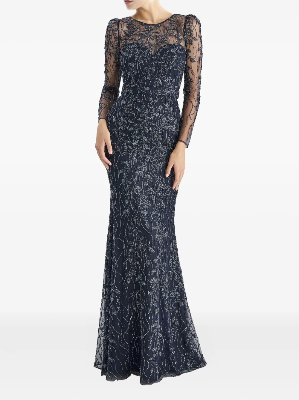 

Декорированное платье с длинными рукавами PRONOVIAS PARTY EDIT, черный