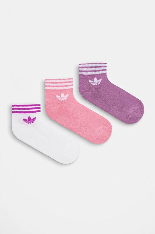 

3 пары носков adidas Originals, розовый