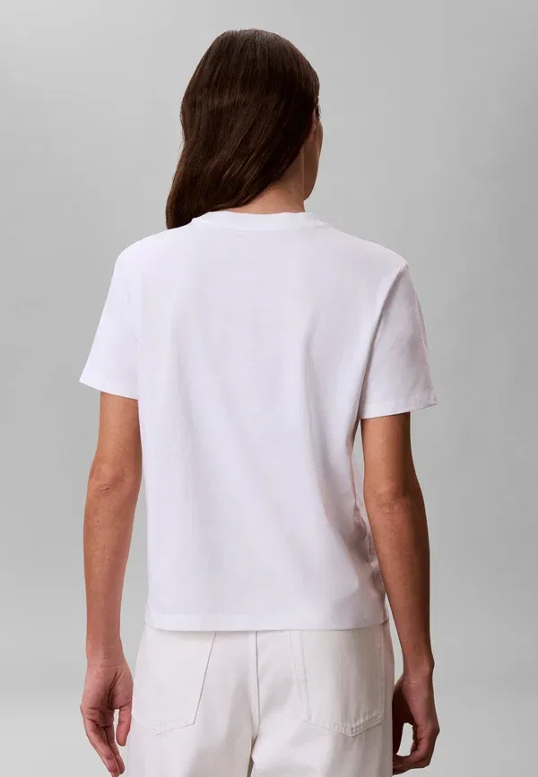 Футболка Calvin Klein Classic standard logo tee print, ярко-белый — фото 3