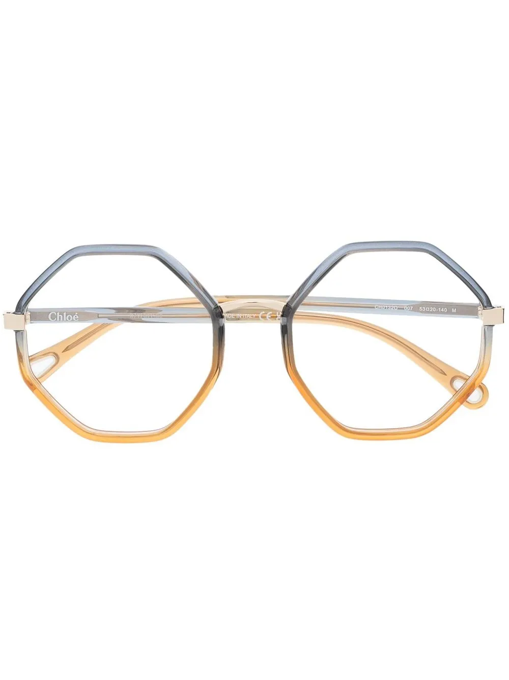 

Очки в круглой оправе Chloé Eyewear, желтый