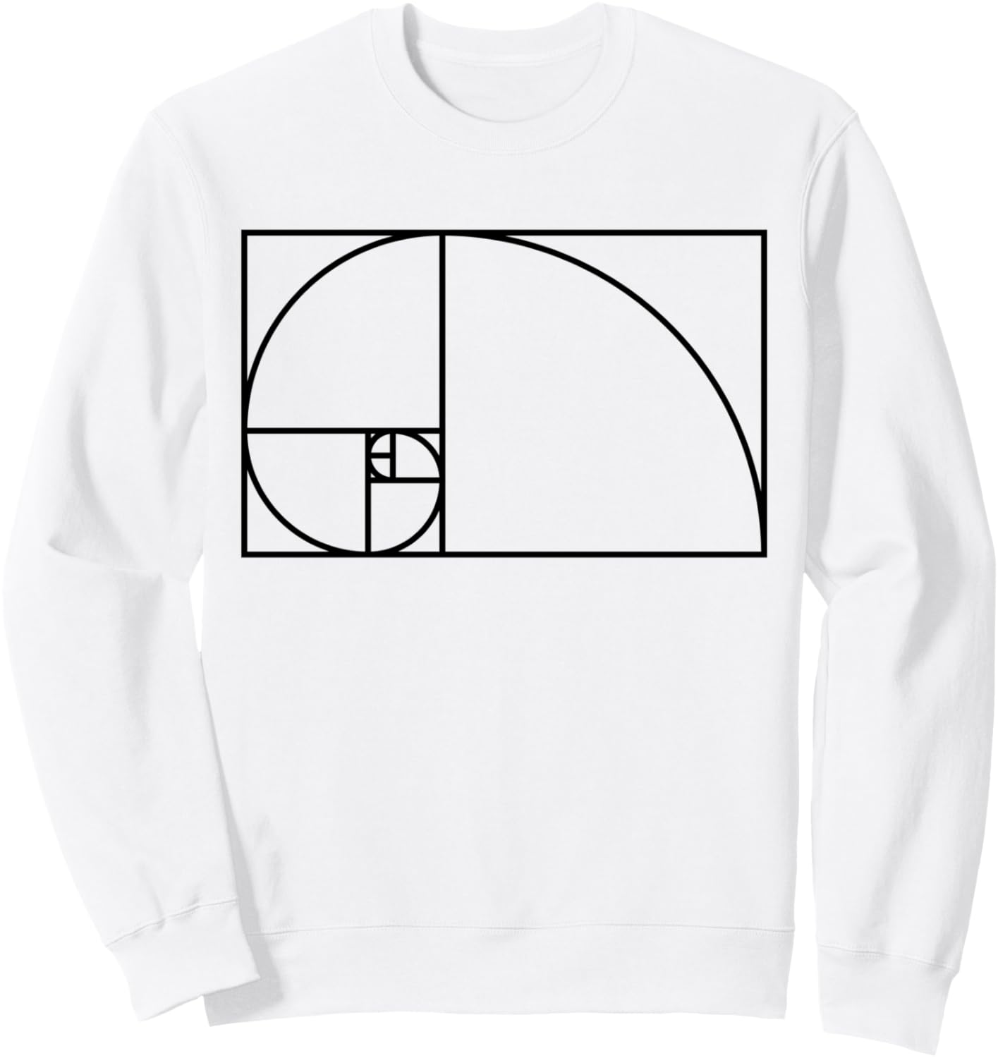 

Толстовка с изображением золотого сечения Фибоначчи Fashion Tees