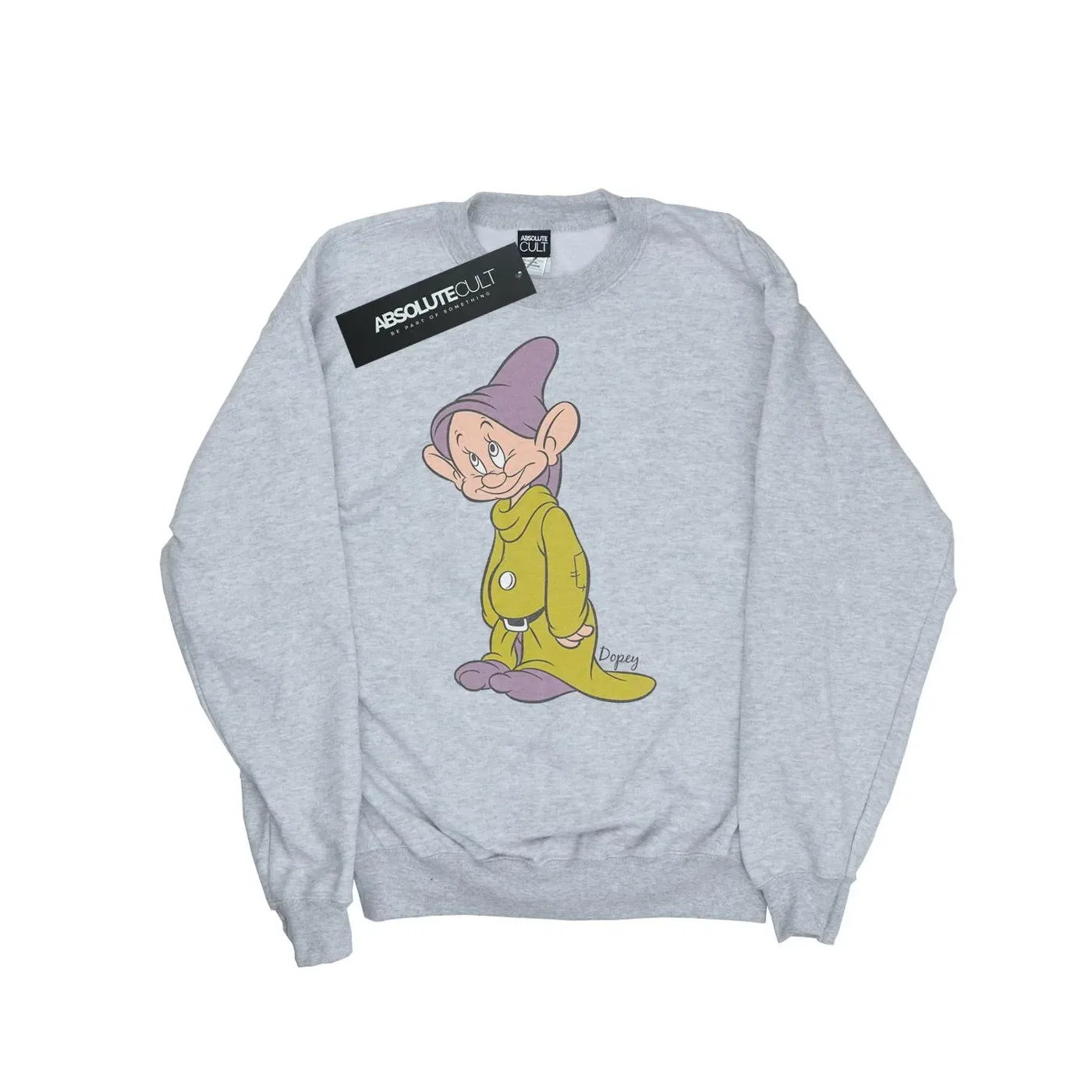 Свитшот для девочек с принтом Dopey Disney, серый — фото 2