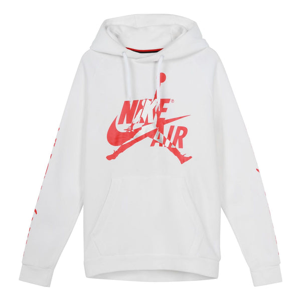 

Толстовка Air Jordan Jumpman Classics logo Printing Fleece Lined Stay Warm Pullover White, белый